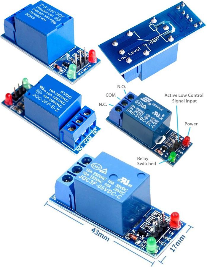 Micro Relé a 5 o 12v